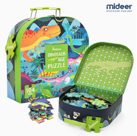 미디어 공룡 퍼즐 놀이 휴대용 가방