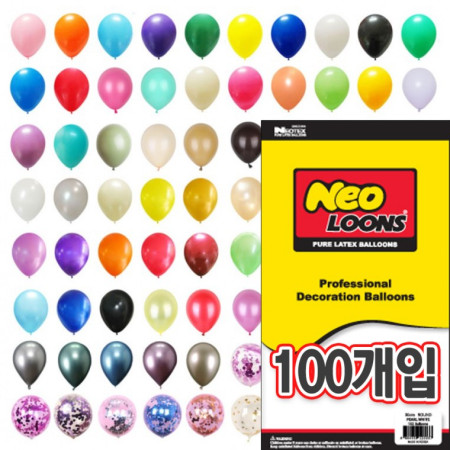 네오텍스 12인치 30cm 국산풍선 100개입